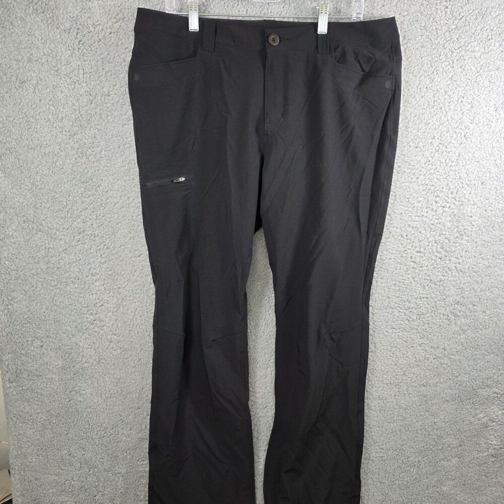 Eddie Bauer Womens Black Light Weight Hiking Travel Cargo Pants Size 12
